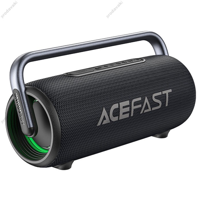Портативна колонка Bluetooth ACEFAST K2 Pro Portable wireless Speaker BT5.3/USB/AUX 120W Black